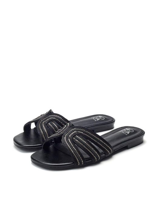 Moda In Pelle Black Nymph Textile