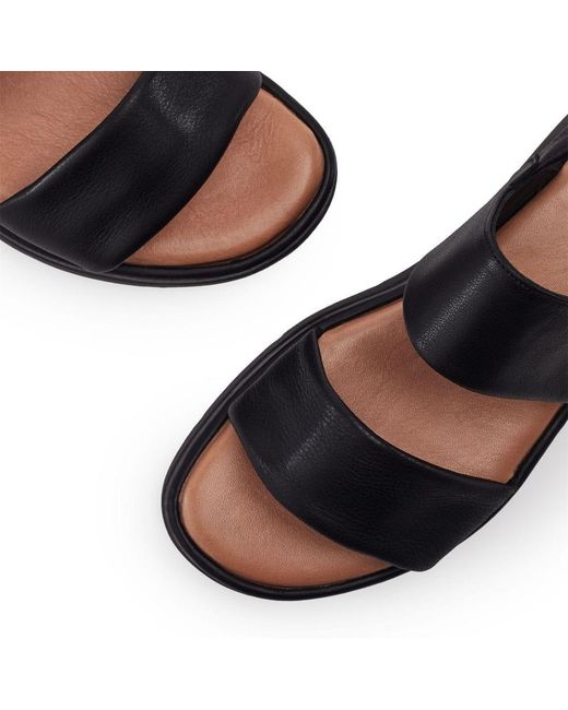 Moda In Pelle Black Netty Leather
