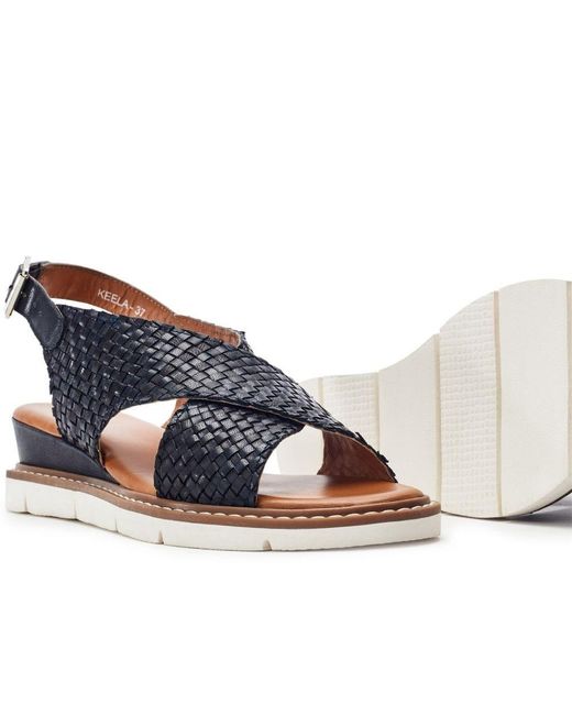 Moda In Pelle Blue Keela Leather