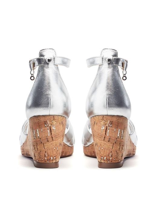 Moda In Pelle White Muscari Leather