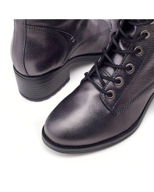 Moda In Pelle Purple Bezzie Metallic Leather
