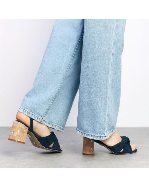 Moda In Pelle Blue Mokara Suede