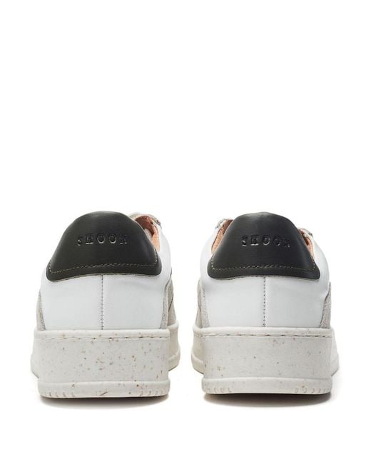 Shoon White Sh Emery Leather
