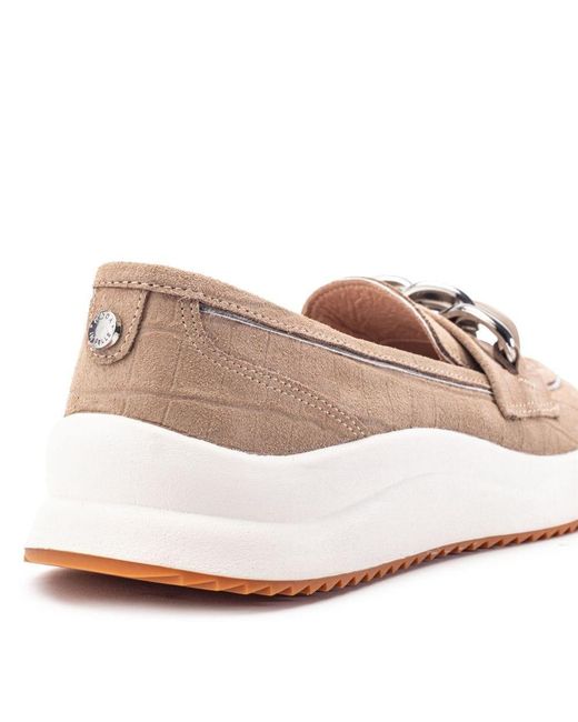 Moda In Pelle Natural Sorrento Taupe Croc
