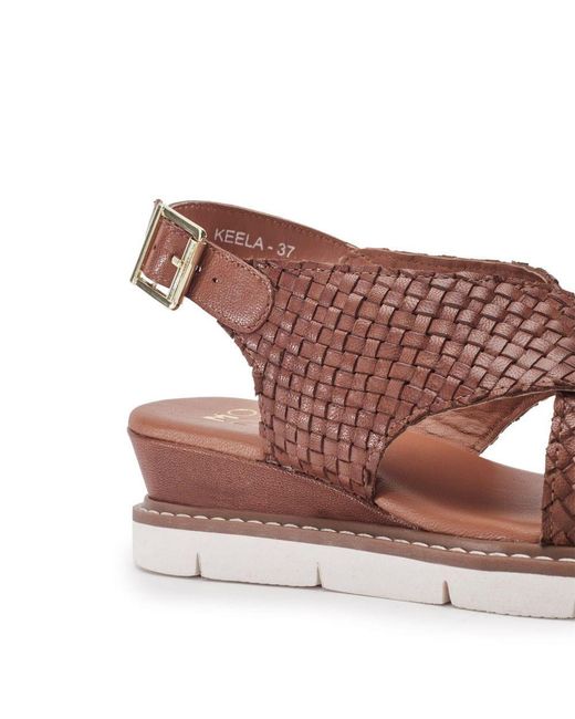 Moda In Pelle Brown Keela Leather