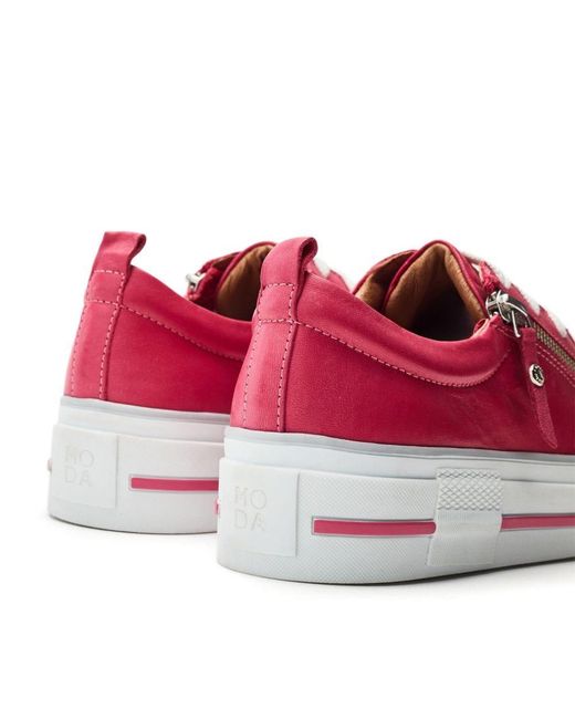 Moda In Pelle Pink Filician Leather