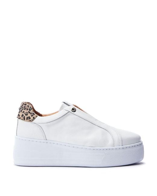 Moda In Pelle White Aneeba Leather