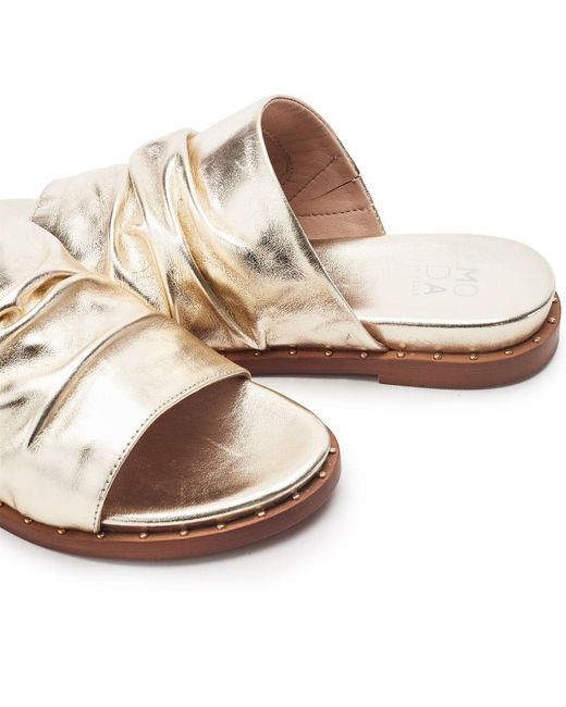Moda In Pelle White Jerri Leather