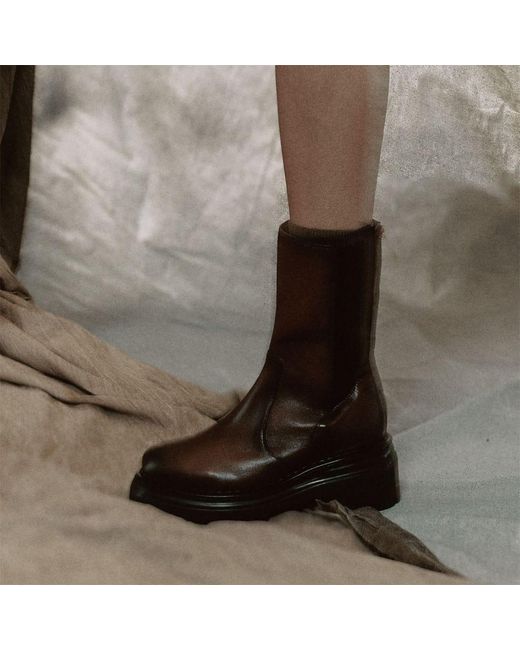 Moda In Pelle Brown Oyari Dark Leather