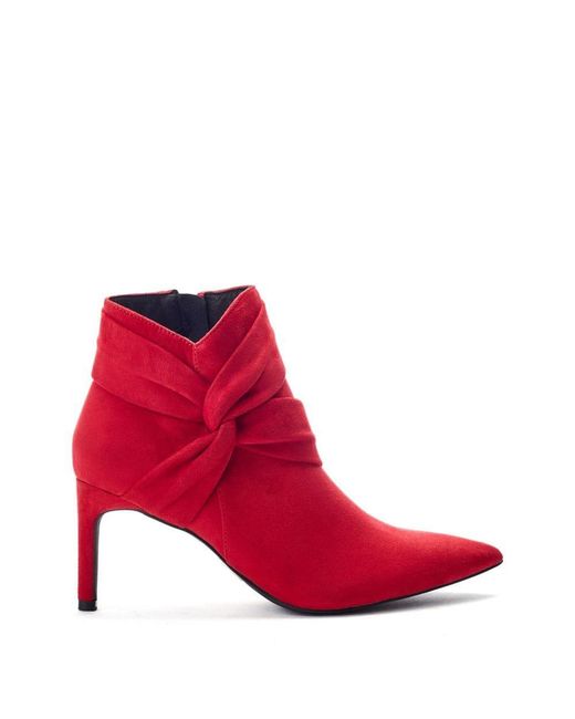Moda In Pelle Red Quinia Alcantara