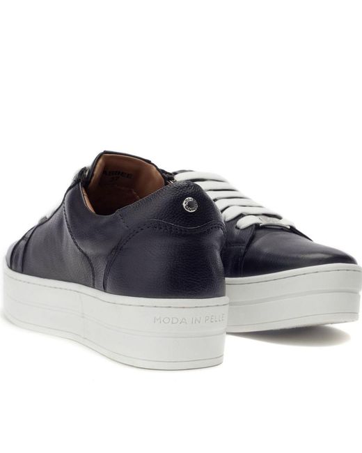 Moda In Pelle Blue Abbee Leather