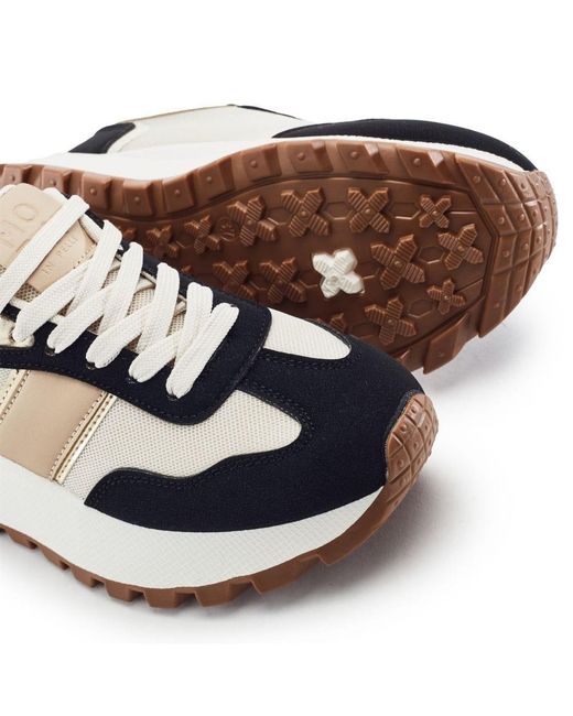 Moda In Pelle Blue Demee Mix Alcantara