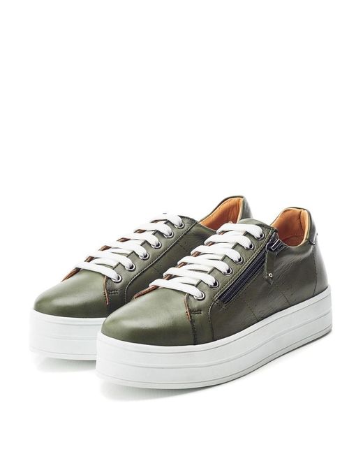 b.soleful Green B.Glazie Khaki Leather