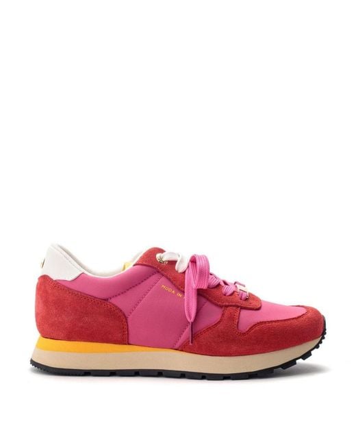 Moda In Pelle Pink Billiee Fuschia Suede