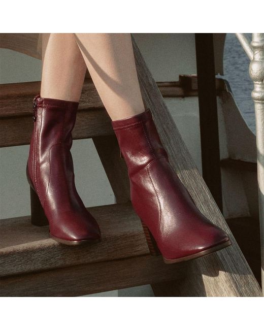 Moda In Pelle Purple Petras Burgundy Porvair