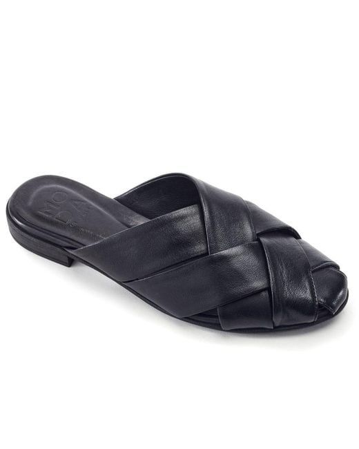 Moda In Pelle Blue Faylia Leather