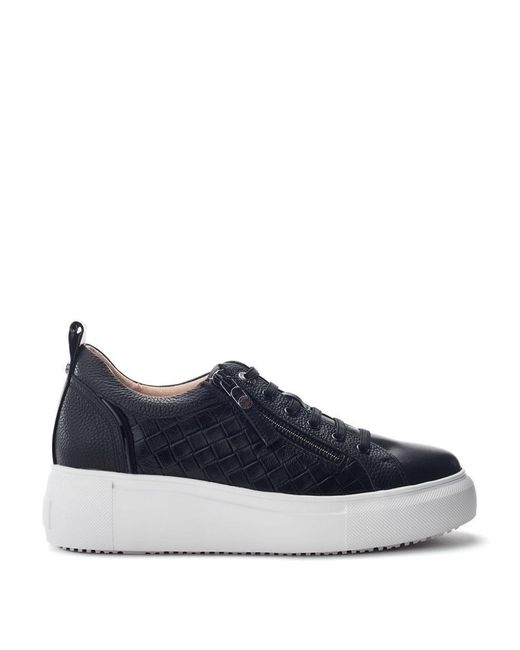 Moda In Pelle Blue Calise Leather