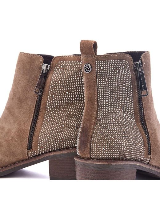 Moda In Pelle Brown Oriane Dark Suede