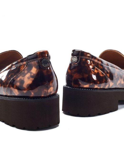 Moda In Pelle Brown Egoma Tortoise Shell Patent