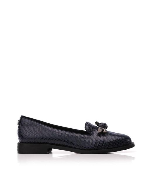 Moda In Pelle Blue Elaina Navy Lizard