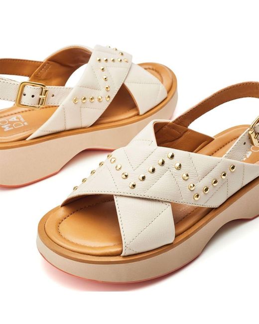 Moda In Pelle Natural Studley White Leather
