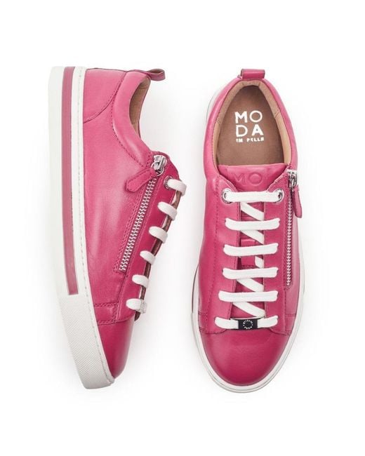 Moda In Pelle Pink Federika Leather