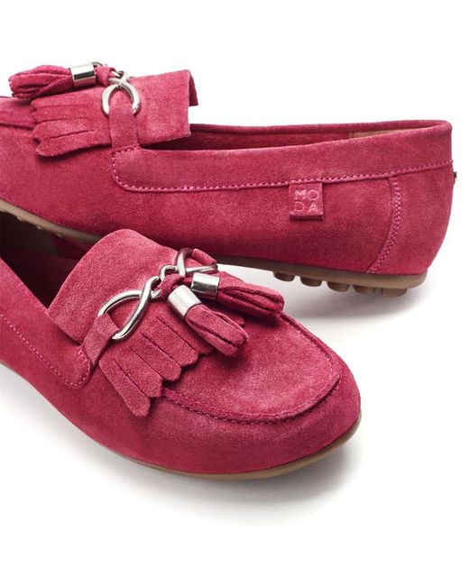 Moda In Pelle Purple Essana Suede