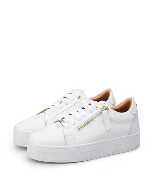 Moda In Pelle White Abbee Leather