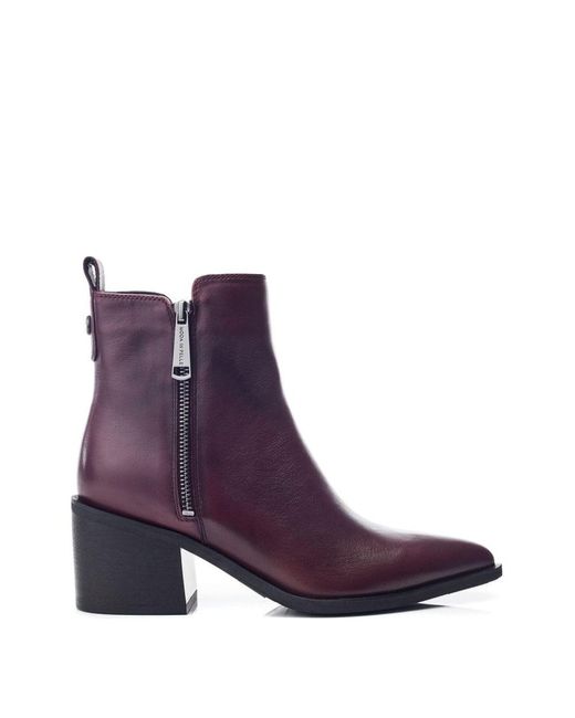 Moda In Pelle Purple Perth Burgundy Leather