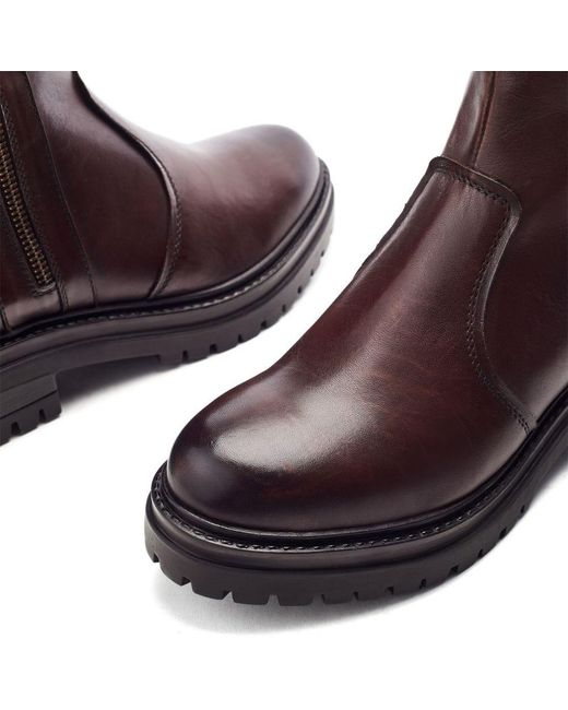 Moda In Pelle Purple Olottie Dark Leather