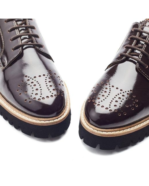 Moda In Pelle Blue Evranna Dark Patent Leather