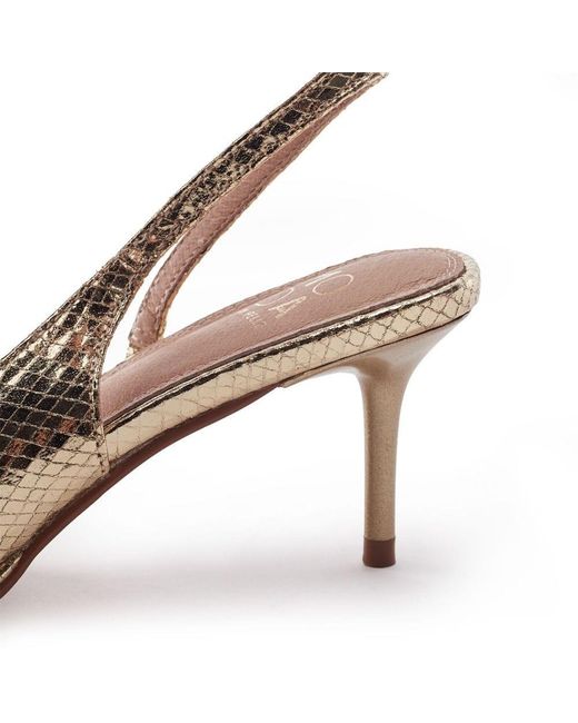 Moda In Pelle Metallic Manella Snake Print