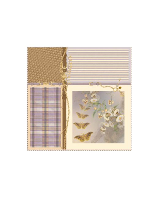 Zimmermann Purple Printed Silk Square 90
