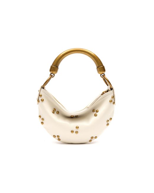 Siedres Metallic Chérie Small Studded Leather Shoulder Bag