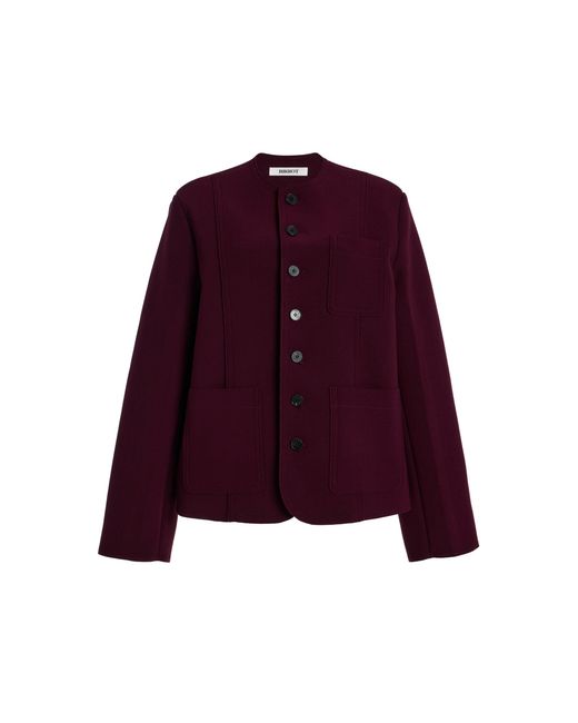 Birrot Purple Exclusive Lay4 Crepe Jacket