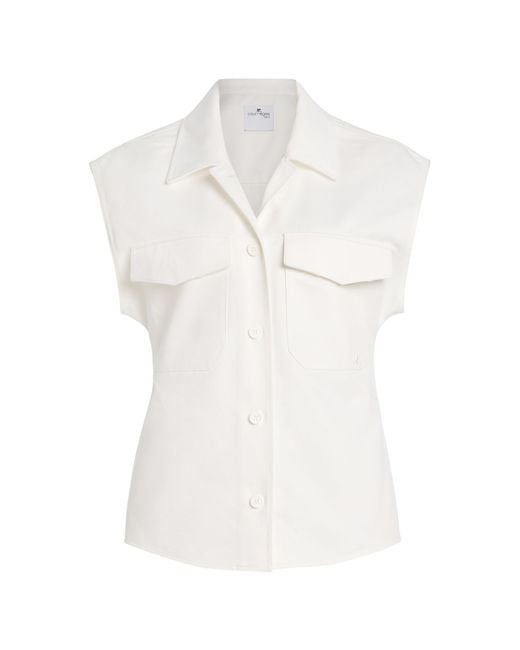 Courrã¨ges White Utility Shirt