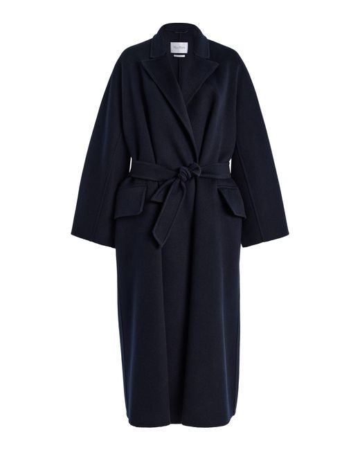 Max Mara Blue Cashmere Coat