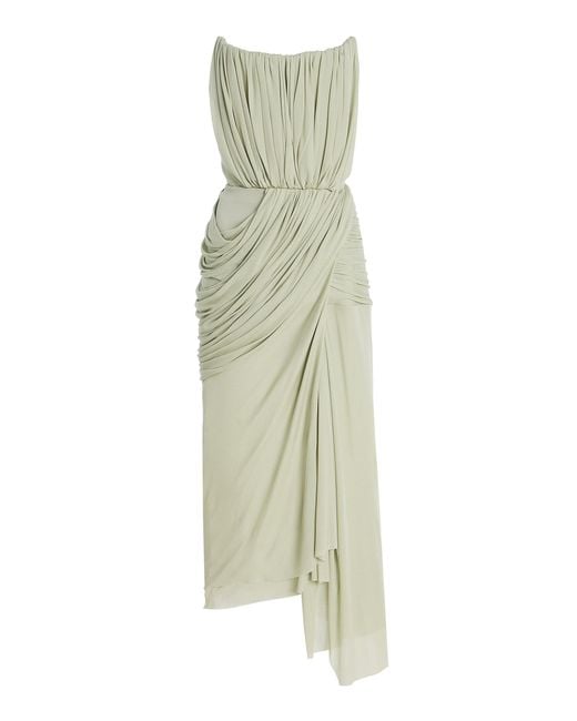 Maticevski White Exclusive Relay Jersey Dress