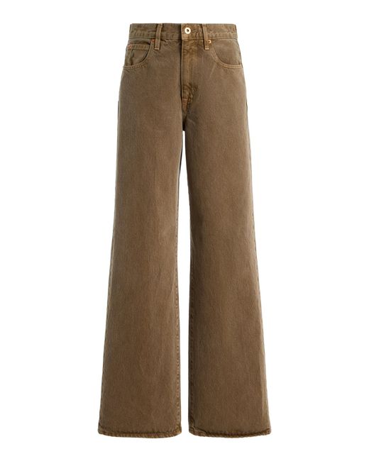 SLVRLAKE Denim Natural Grace Rigid High-Rise Wide-Leg Jeans