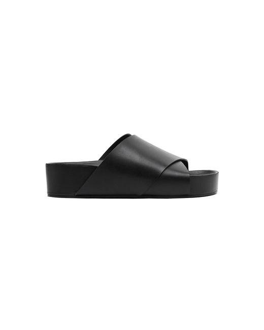St. Agni Platform Leather Sandals in Black | Lyst UK