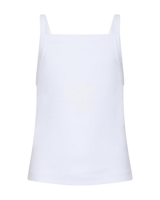 OSSOU White Orlen Paneled Cotton Tank Top