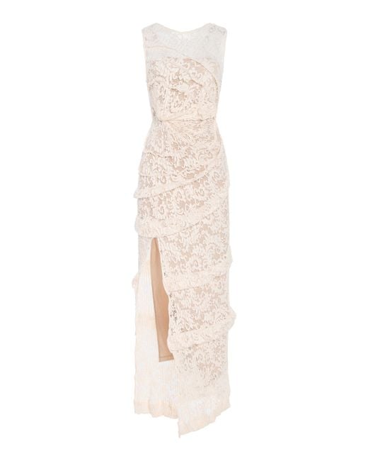 Georgia Hardinge White Exclusive The Spiral Lace Maxi Dress