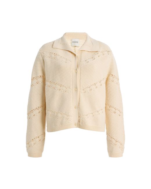 Posse Natural Dylan Crocheted Cardigan