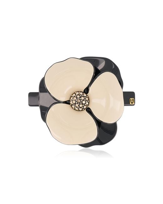 Alexandre De Paris Black Camelia Barette