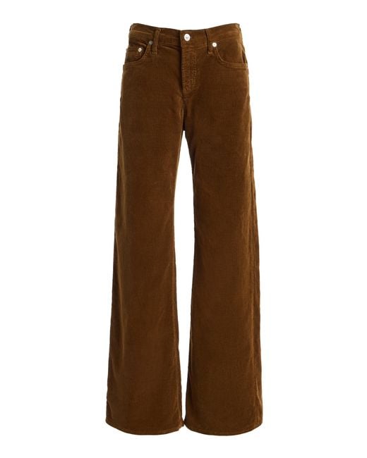 Citizens of Humanity Brown Nora Corduroy Trousers for men