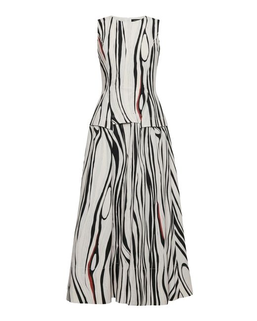 Amir Taghi White Sara Cotton Dress