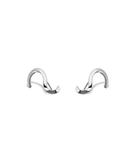 KATKIM White Trace 18K Earrings