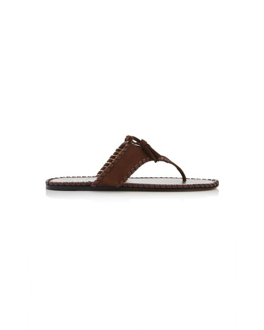 Prada Brown Suede Sandals