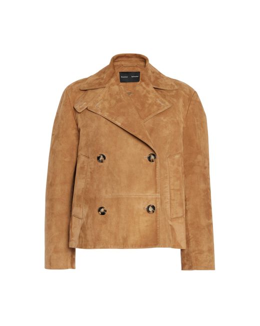Proenza Schouler Brown Nola Suede Jacket