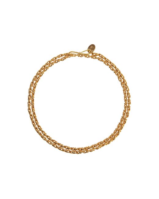 Sylvia Toledano White Artsy 22k Gold-plated Necklace